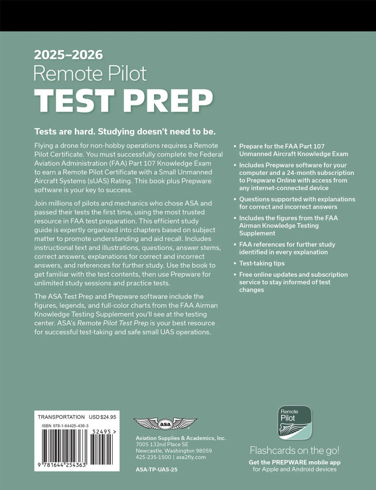 2025-2026 Remote Pilot Test Prep with Prepware Download - Image 3